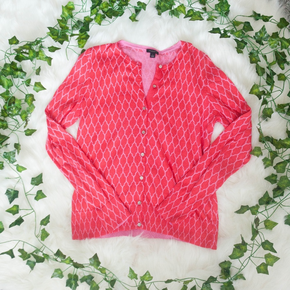 Ann Taylor Button down carnigan sweater size L